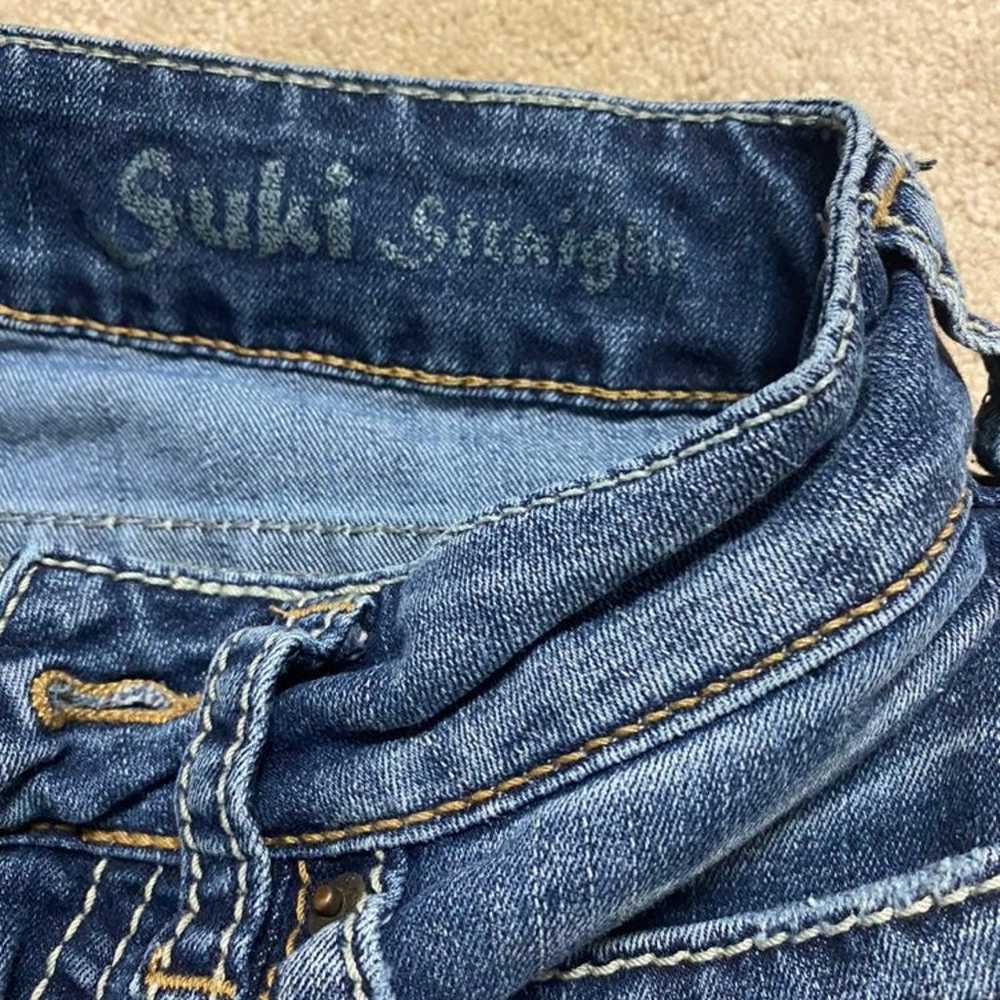 Vintage Womens Silver brand blue Suki Stright Jea… - image 4