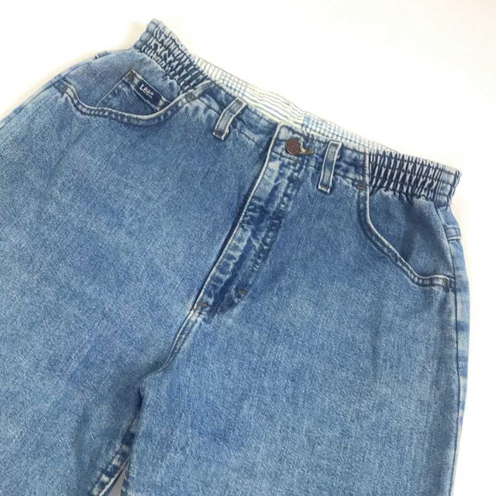 Vintage Lee Elastic High Waist Mom Jeans - image 2