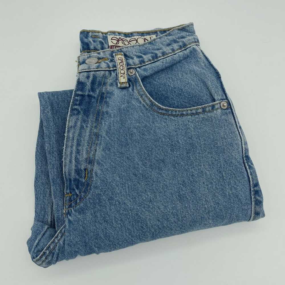 Vintage Sasson 80’s Light Acid Wash Denim Jeans - image 3