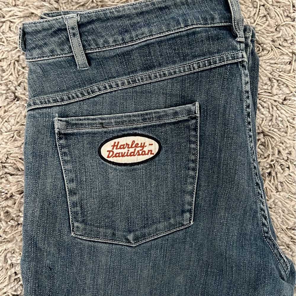 Vintage Harley Davidson Patch Jeans - image 4