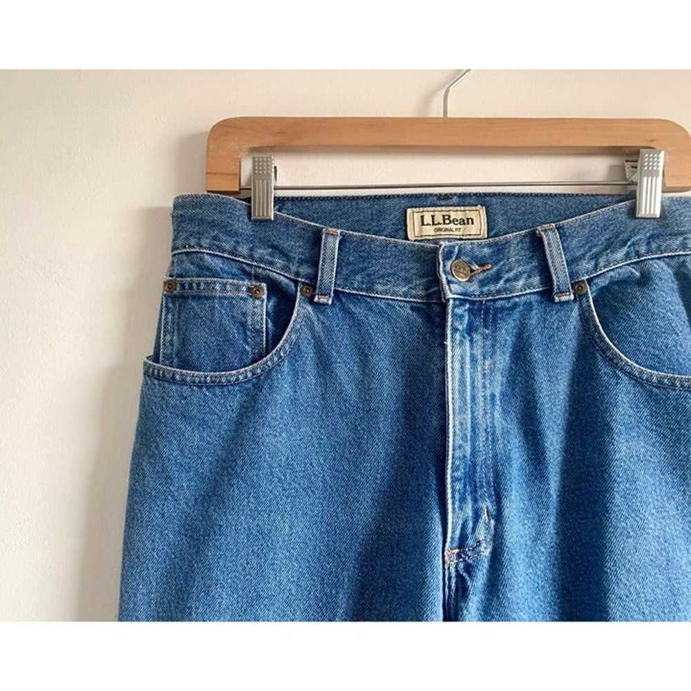 90s vintage jeans LL Bean high waist 31W 1990s - image 6