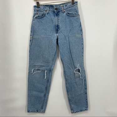 Levi’s Vintage Orange Tab 550 Light Wash Taper Le… - image 1