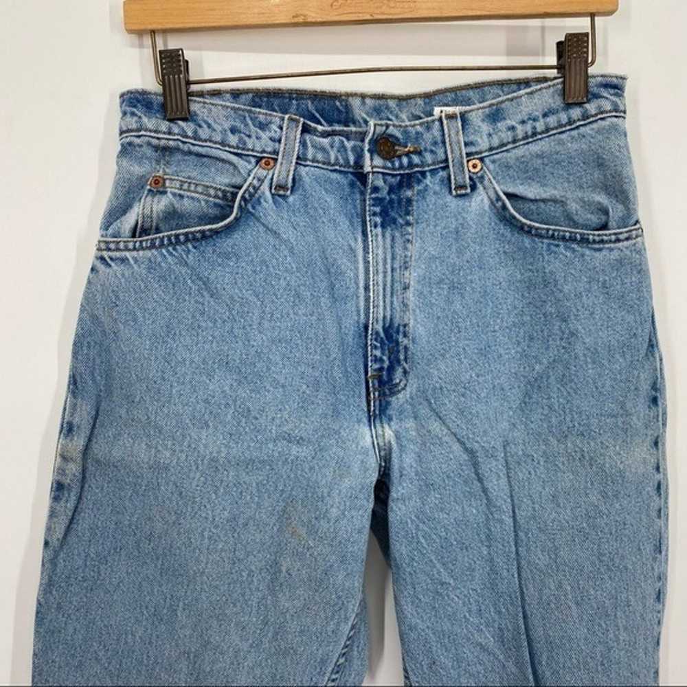 Levi’s Vintage Orange Tab 550 Light Wash Taper Le… - image 2