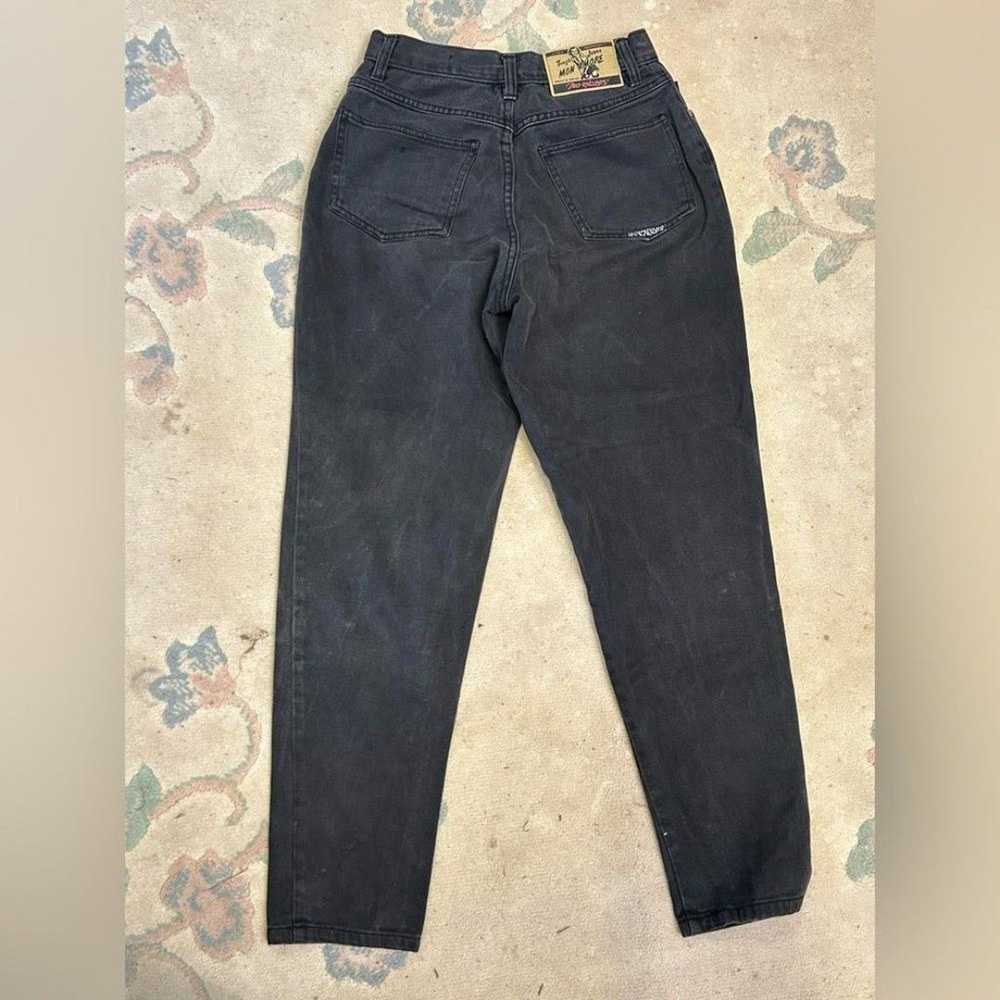 Vintage Black High Waisted Mom Jeans by No Excuse… - image 2