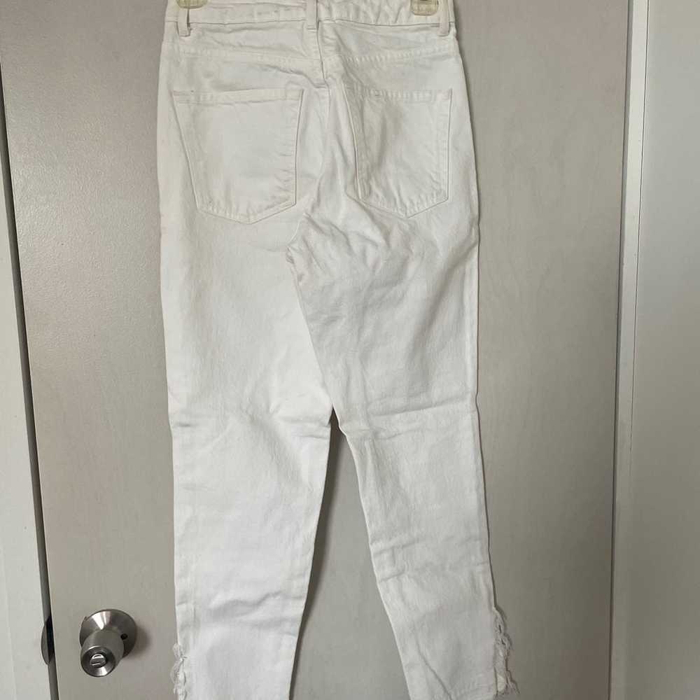 Topshop High Waisted Distressed Slit Jeans sz25 - image 2