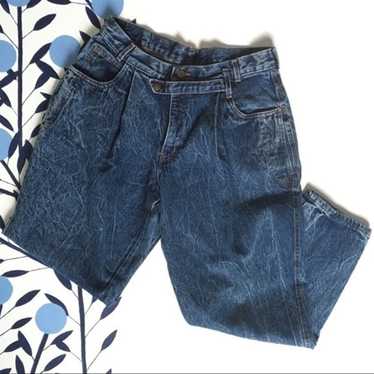 VTG 80s Sunset Blues Acid Paperbag Jeans