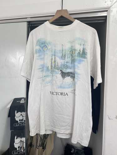 The Mountain × Vintage 90s Vintage Wolf Nature Tee