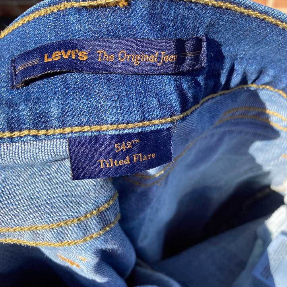 Levi straus and co. 542 original jeans tilted fla… - image 4