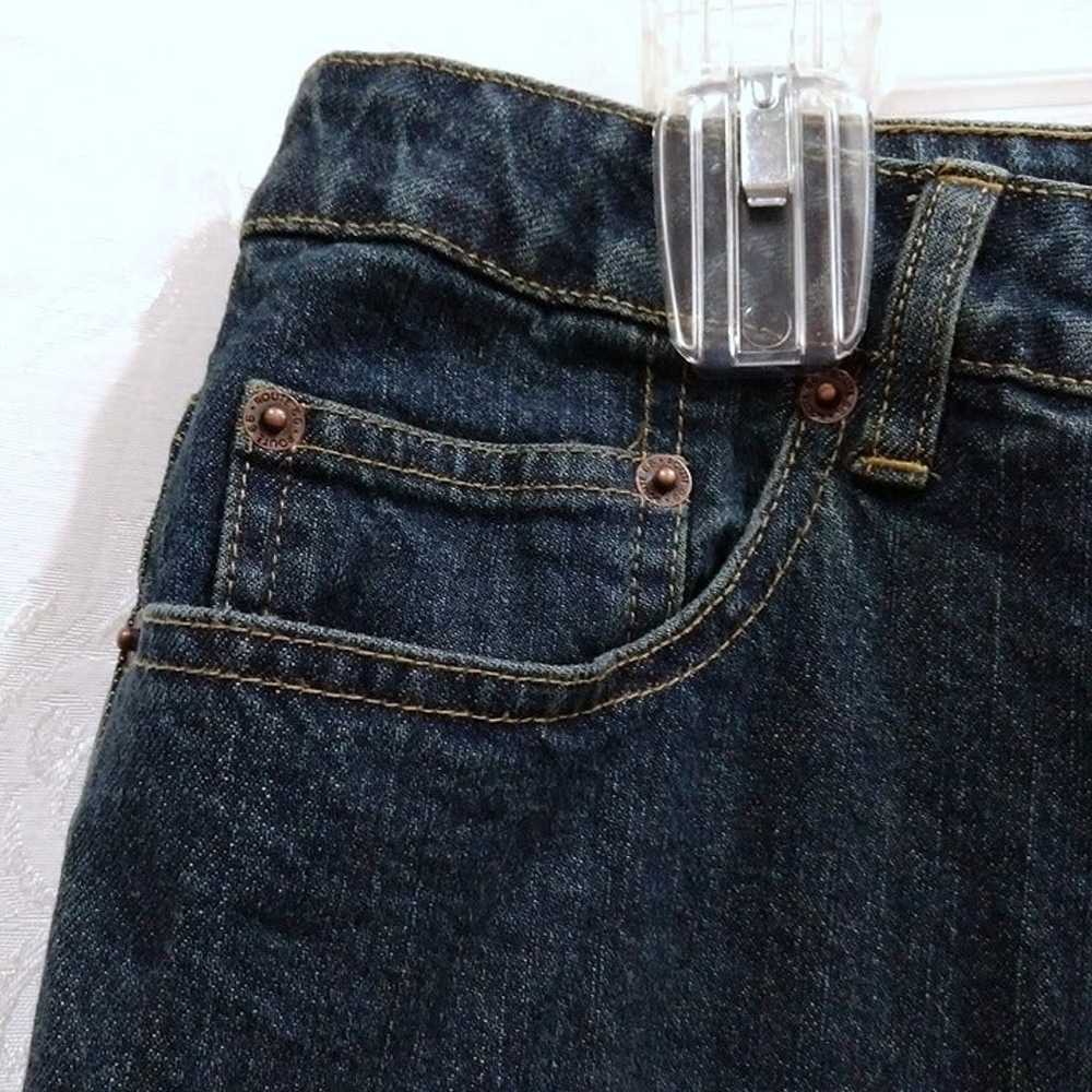 Vintage 90s High Waist Dark Wash Boot Cut Jeans 2… - image 3