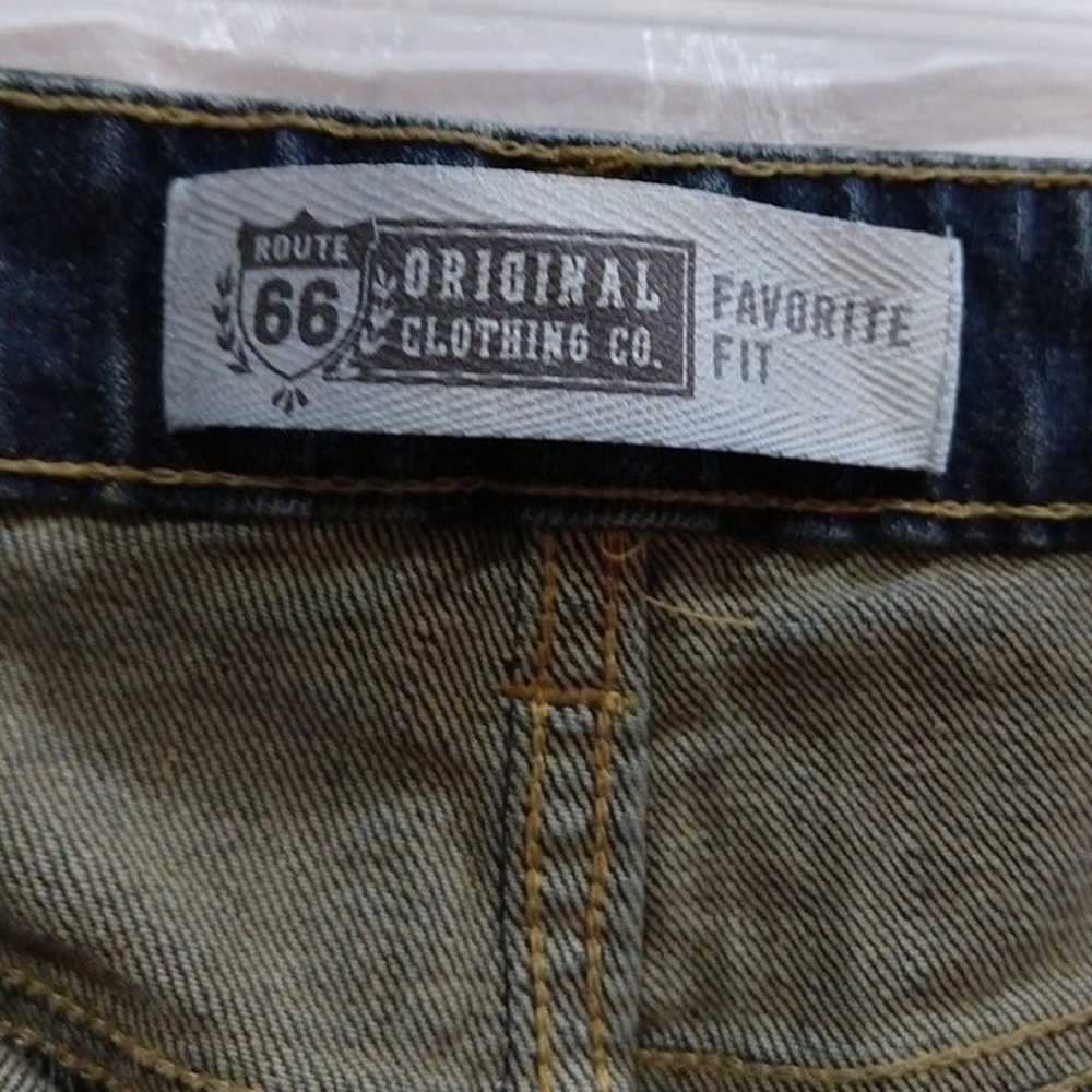 Vintage 90s High Waist Dark Wash Boot Cut Jeans 2… - image 4