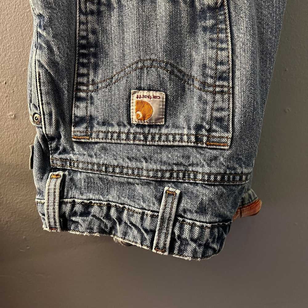Vintage Carhartt Women’s Jeans Plaid Lined Inside… - image 3