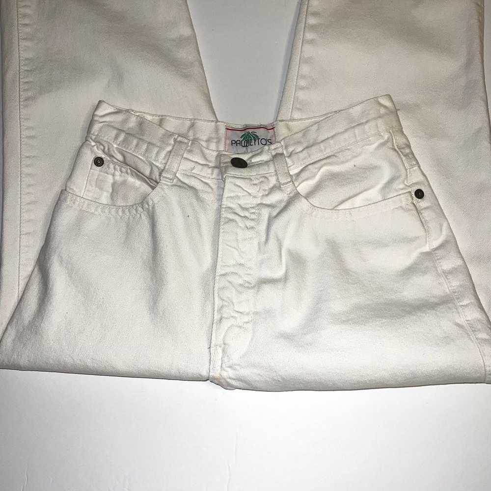Vintage Palmetto’s White High Rise Tapered Mom Je… - image 2