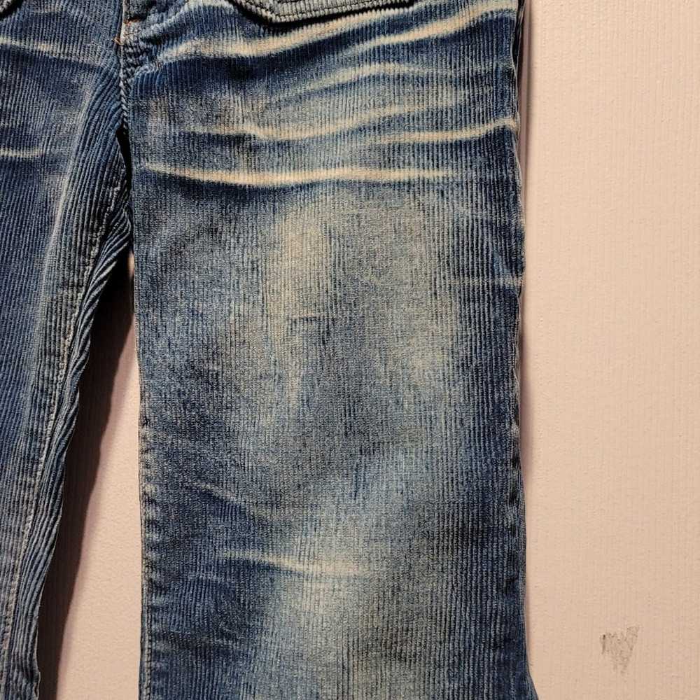 Vintage corduroy flare leg jeans women's size 26 - image 3