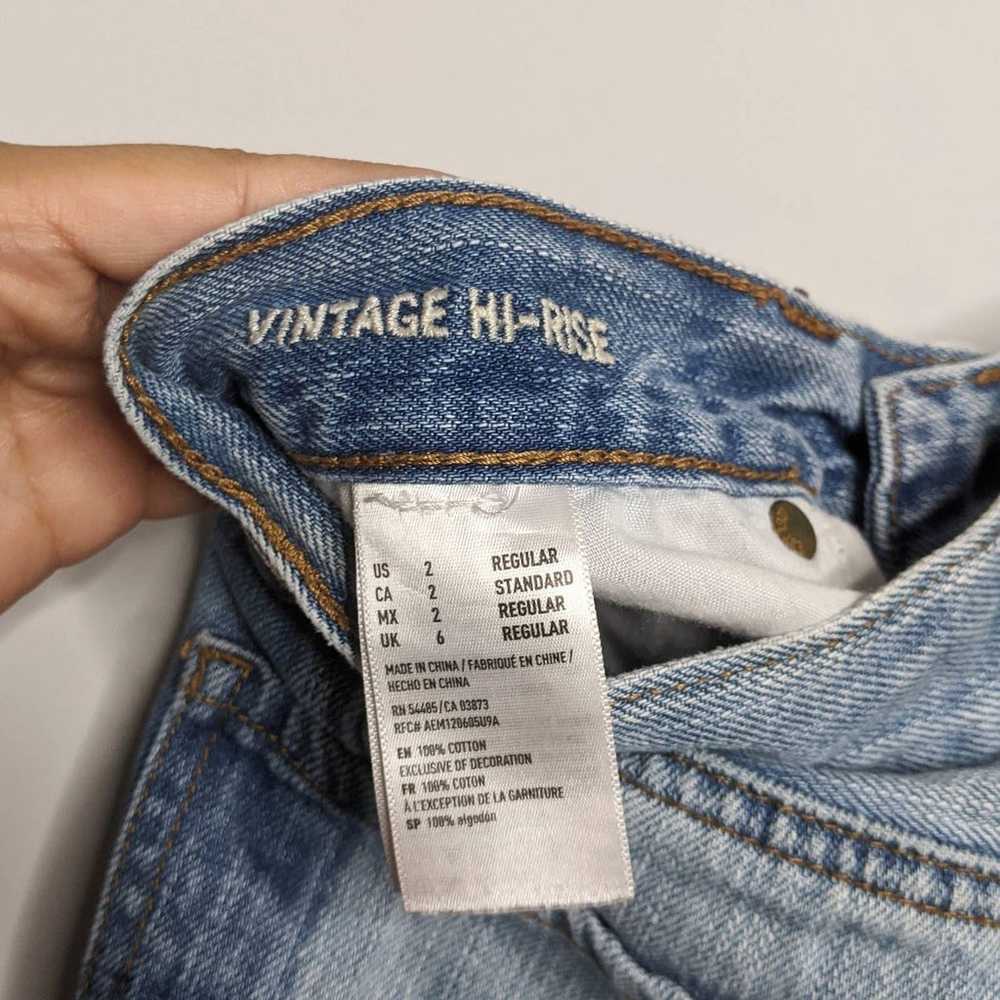 AMERICAN EAGLE • Vintage Hi Rise Two Toned Raw He… - image 6