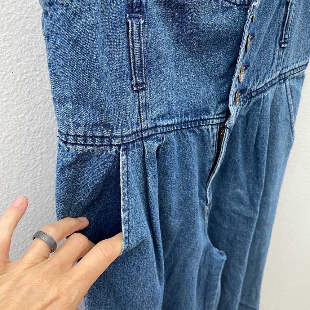 Vintage 90s denim overall adjustable trousers - image 5