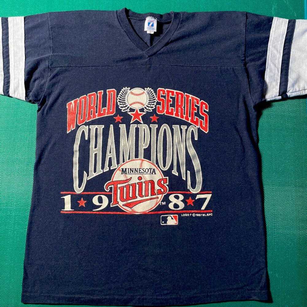 Logo 7 Vintage 80s Minnesota Twins World Champion… - image 1