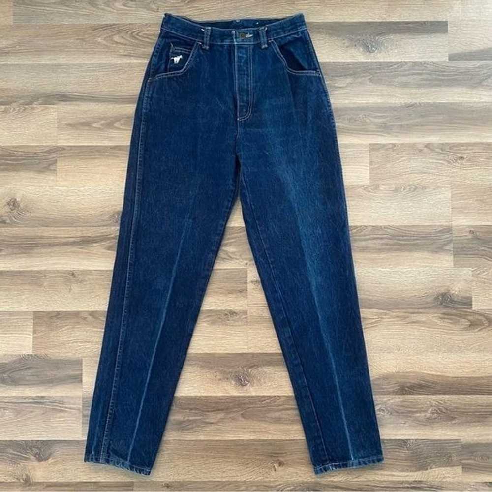 Vintage Wrangler Dark Wash High Rise Jeans - image 1