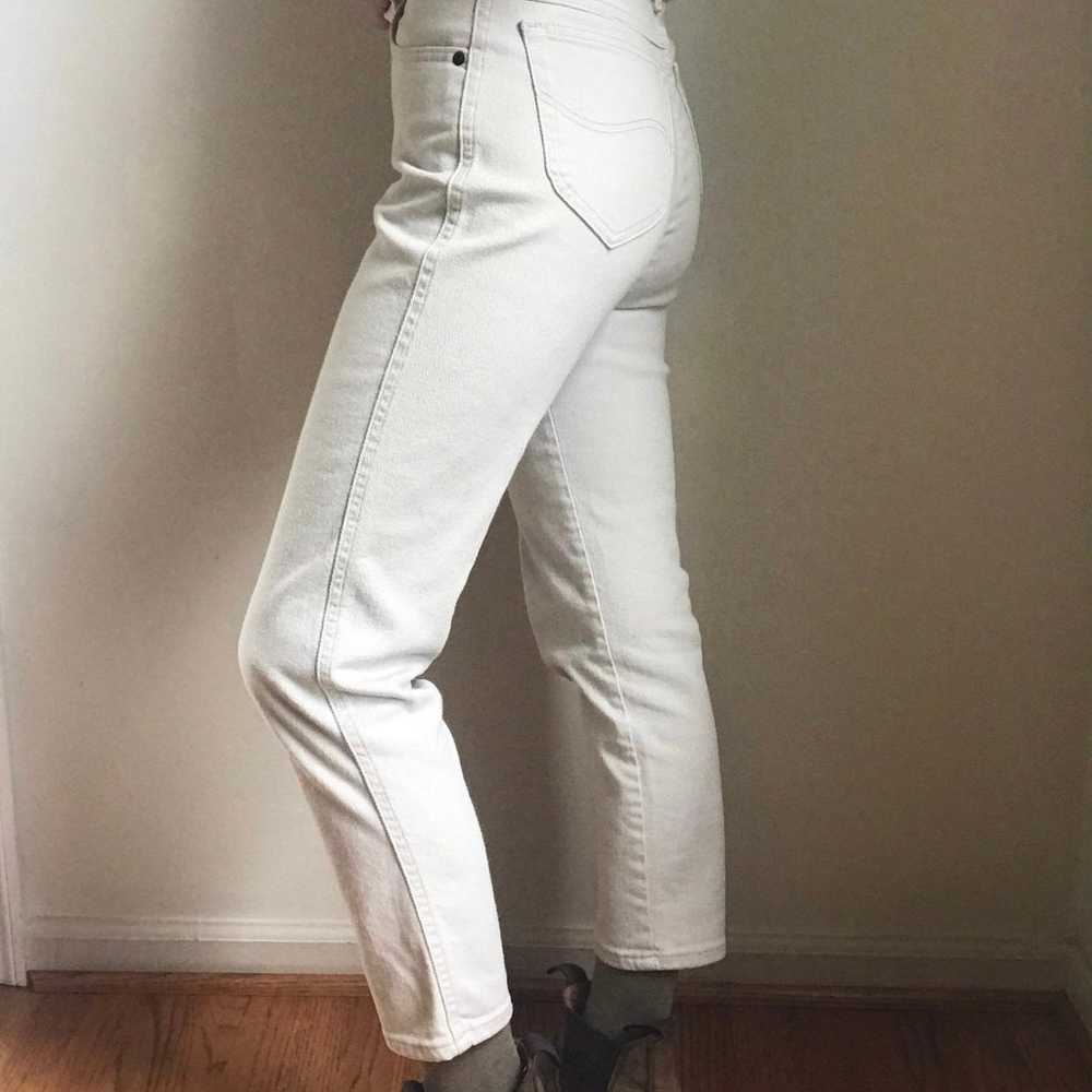 Vintage lee jeans // minimalist high waist straig… - image 2