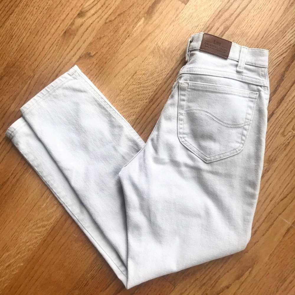 Vintage lee jeans // minimalist high waist straig… - image 5