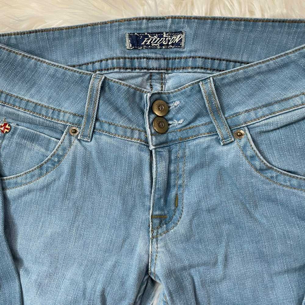 Vintage hudson jeans low rise flare jeans - image 3