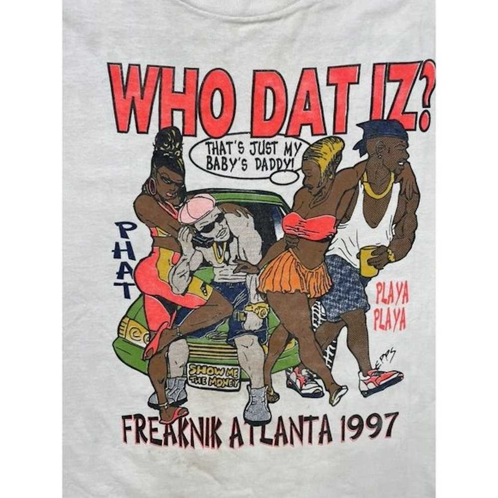 Vintage VTG Freaknik Atlanta 1997 Shirt XL Rap Wh… - image 2