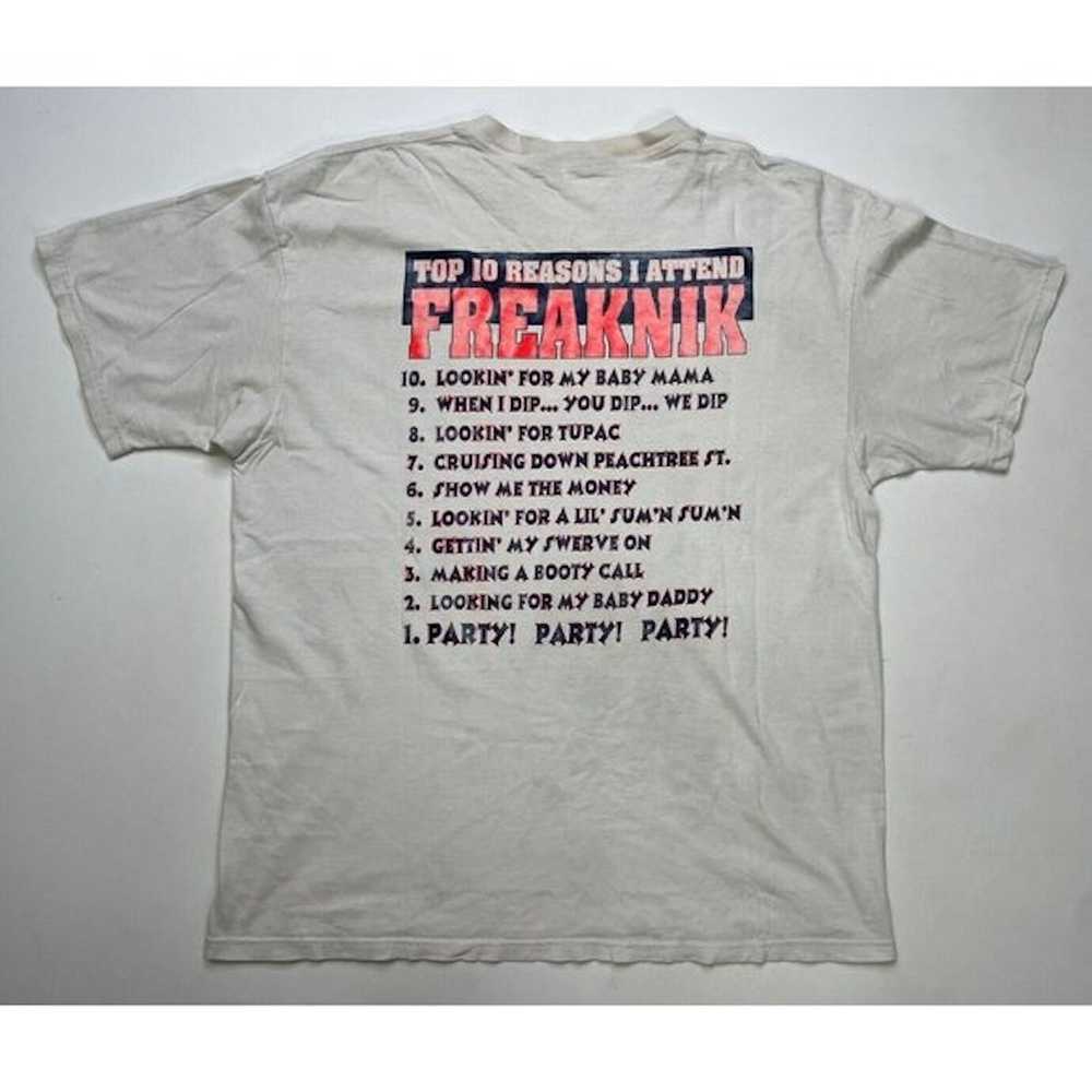 Vintage VTG Freaknik Atlanta 1997 Shirt XL Rap Wh… - image 8