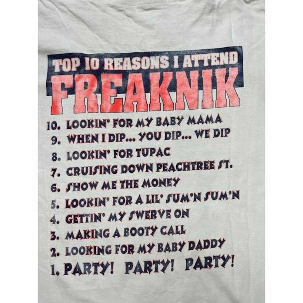 Vintage VTG Freaknik Atlanta 1997 Shirt XL Rap Wh… - image 9