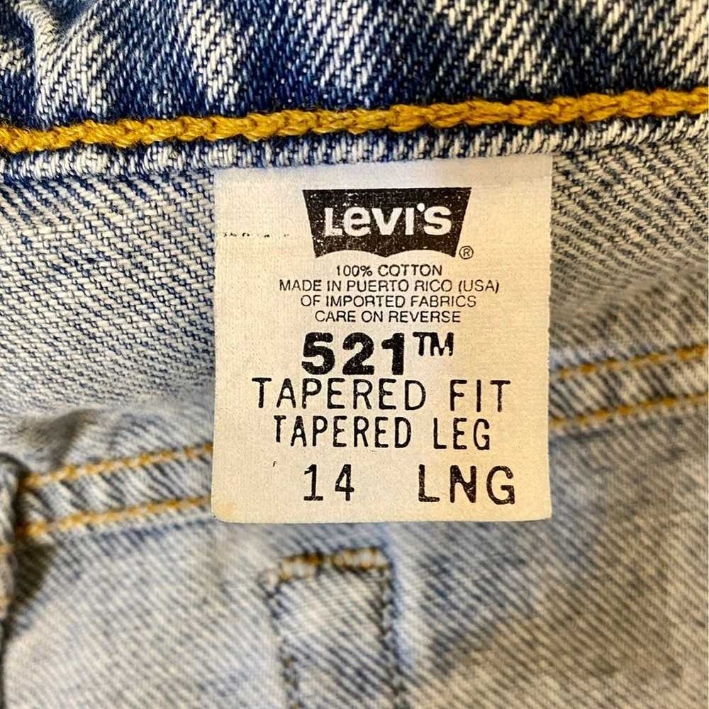 Vintage Levi's 521 "Dad" jeans SZ 14 Lng - image 8