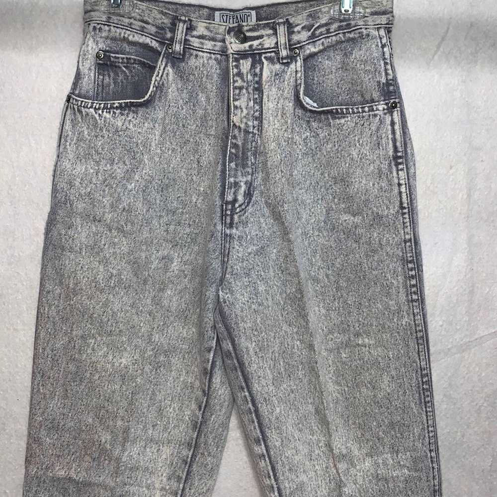 Vintage 90s Women’s Stefano Jeans Gray Wash Size … - image 1