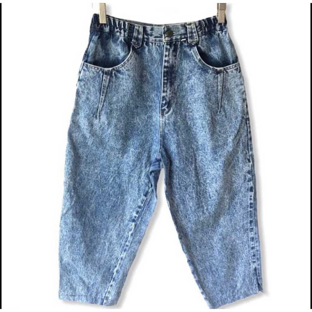 Vintage High Rise Cropped Mom Jeans - image 1