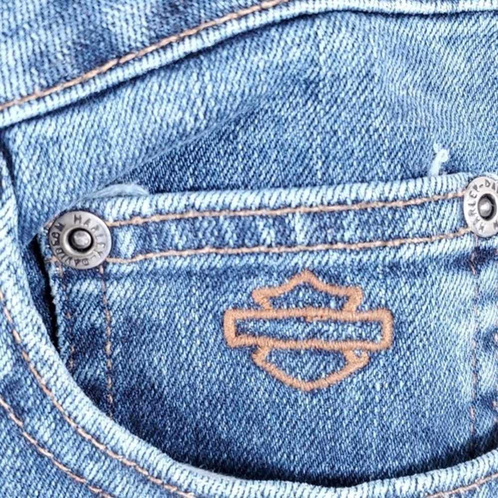 Vintage Harley-Davidson Denim Blue Jeans Bootcut - image 3