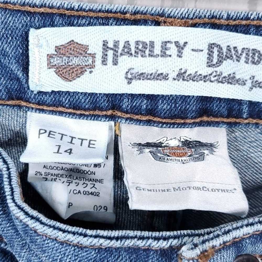 Vintage Harley-Davidson Denim Blue Jeans Bootcut - image 4