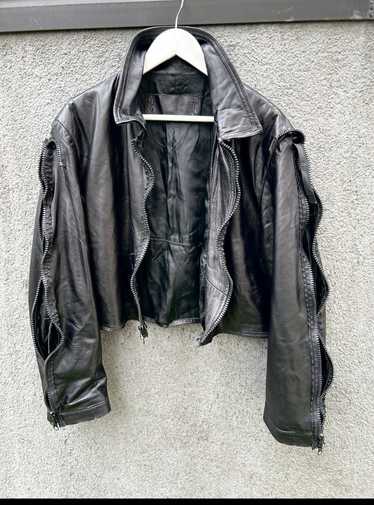 Avant Garde × Leather Jacket × Vintage Avant Gard… - image 1