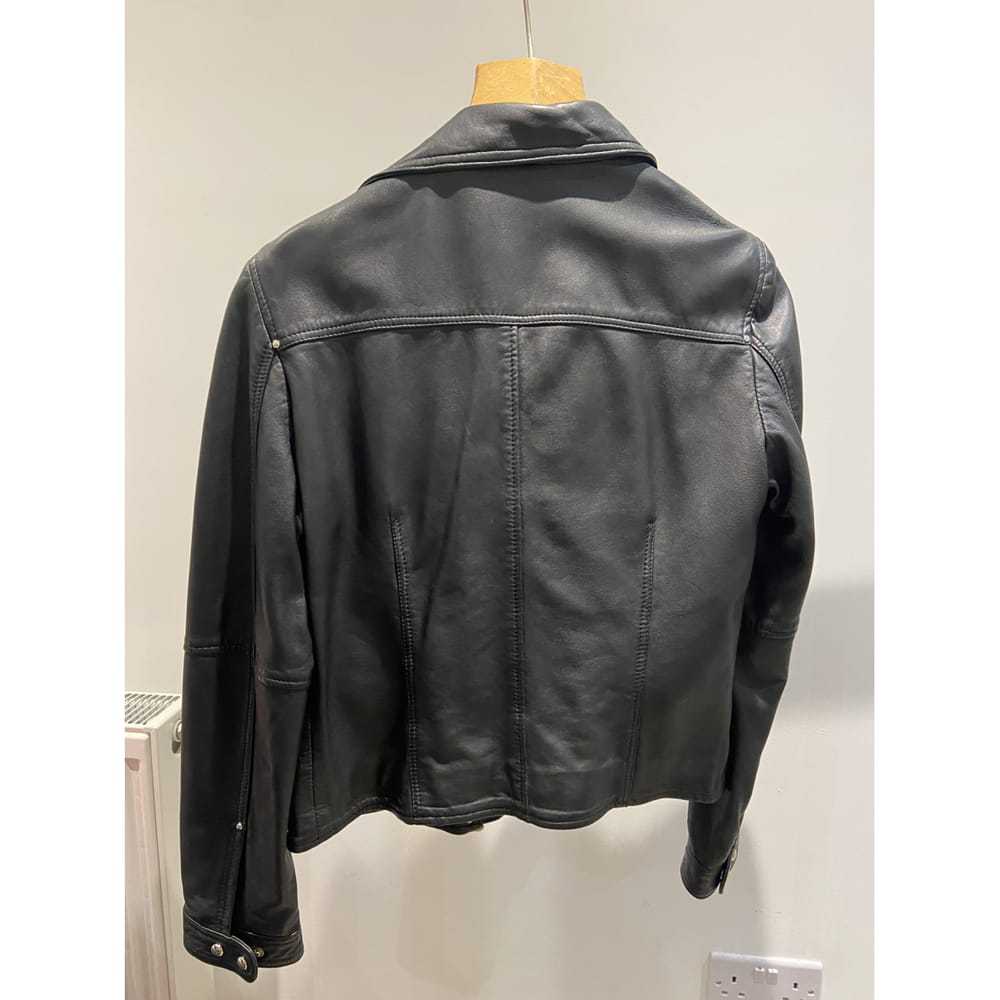 Massimo Dutti Leather biker jacket - image 3