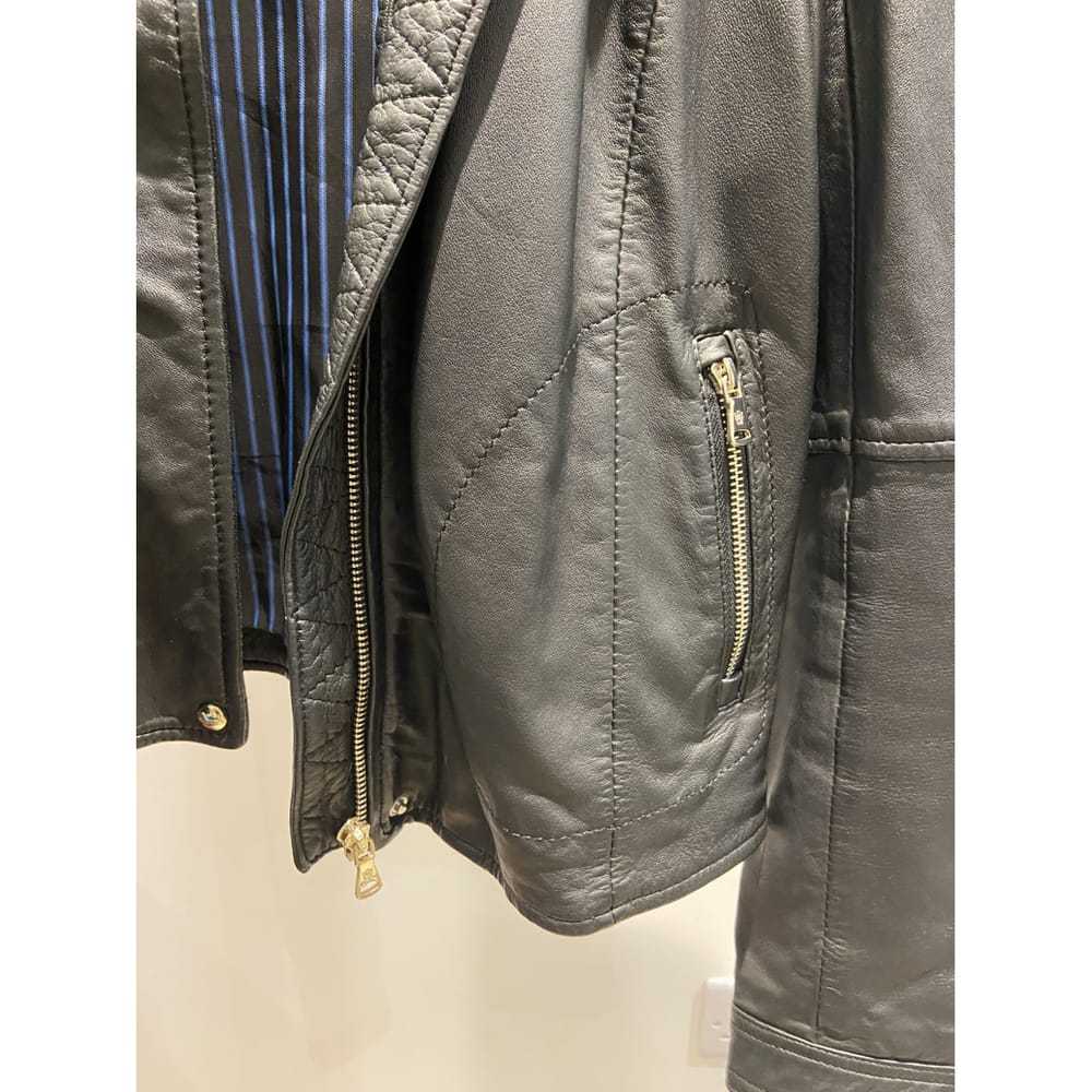 Massimo Dutti Leather biker jacket - image 4