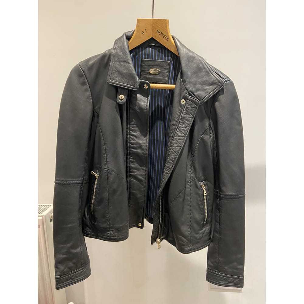 Massimo Dutti Leather biker jacket - image 6