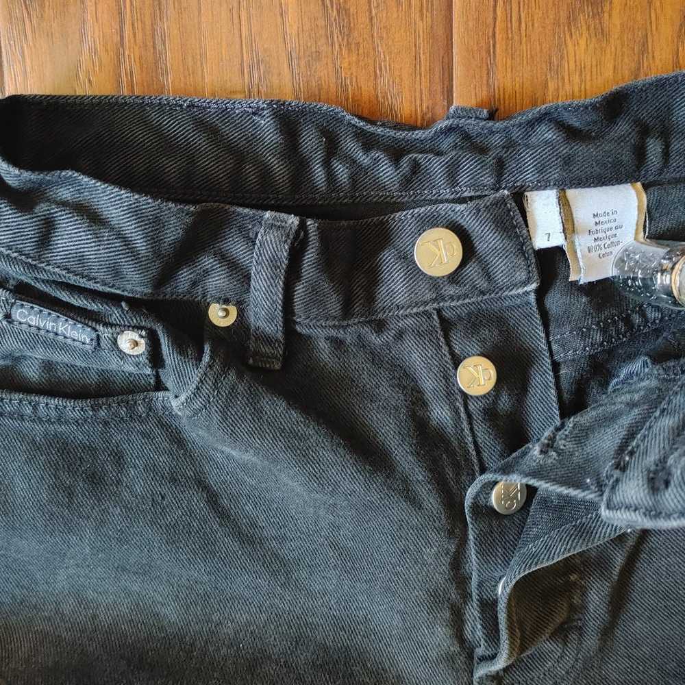 Vintage CK black denim jeans - image 3