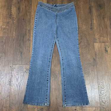 No Boundaries Juniors' High Waisted Bootcut Jeans