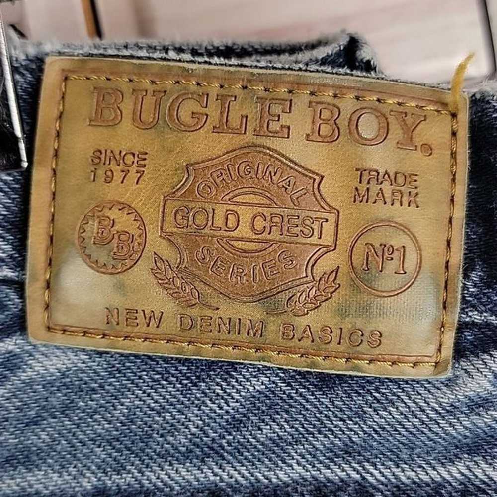 Vintage 80s Bugle Boy blue denim jeans Size 32 - image 3