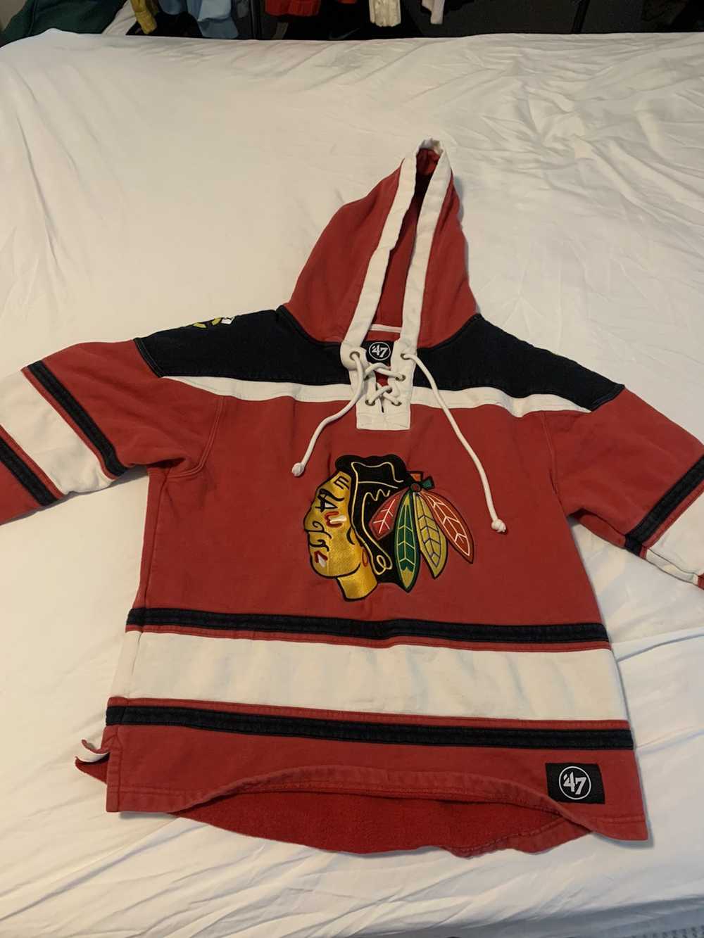 47 Brand Chicago Blackhawks jersey/hoodie - image 5