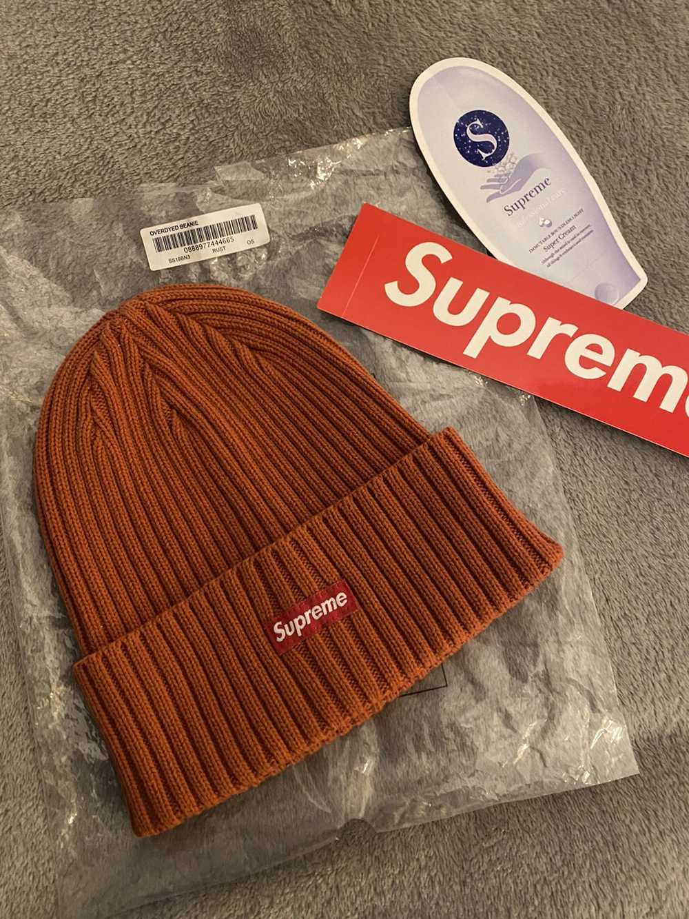 Streetwear × Supreme × Vintage Overdyed beanie ru… - image 1