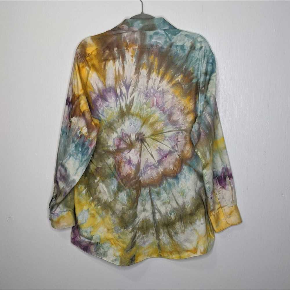 Arrow Vintage Arrow Custom Ice Tie Dye Button Dre… - image 3