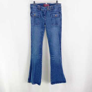 HOT--2000s Retro Low Rise Skinny Flared Pants y2k Women Jeans Long