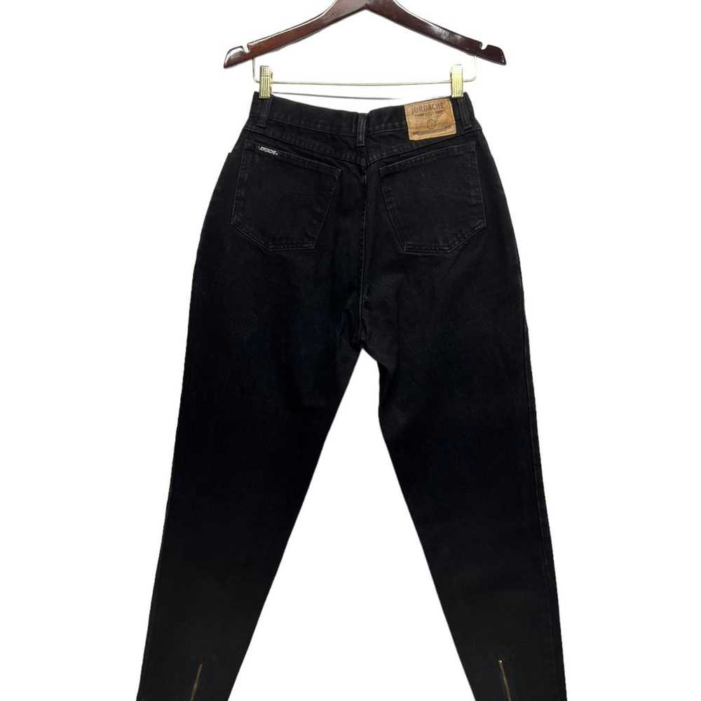VINTAGE JORDACHE Straight Jeans Black - image 3