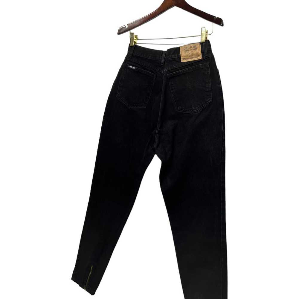 VINTAGE JORDACHE Straight Jeans Black - image 8