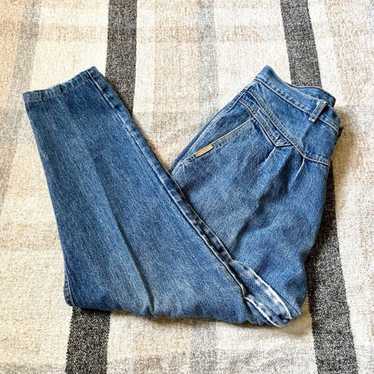 Vintage PS Gitano jeans skirt high waist denim 1980s 80s size 16 30” waist