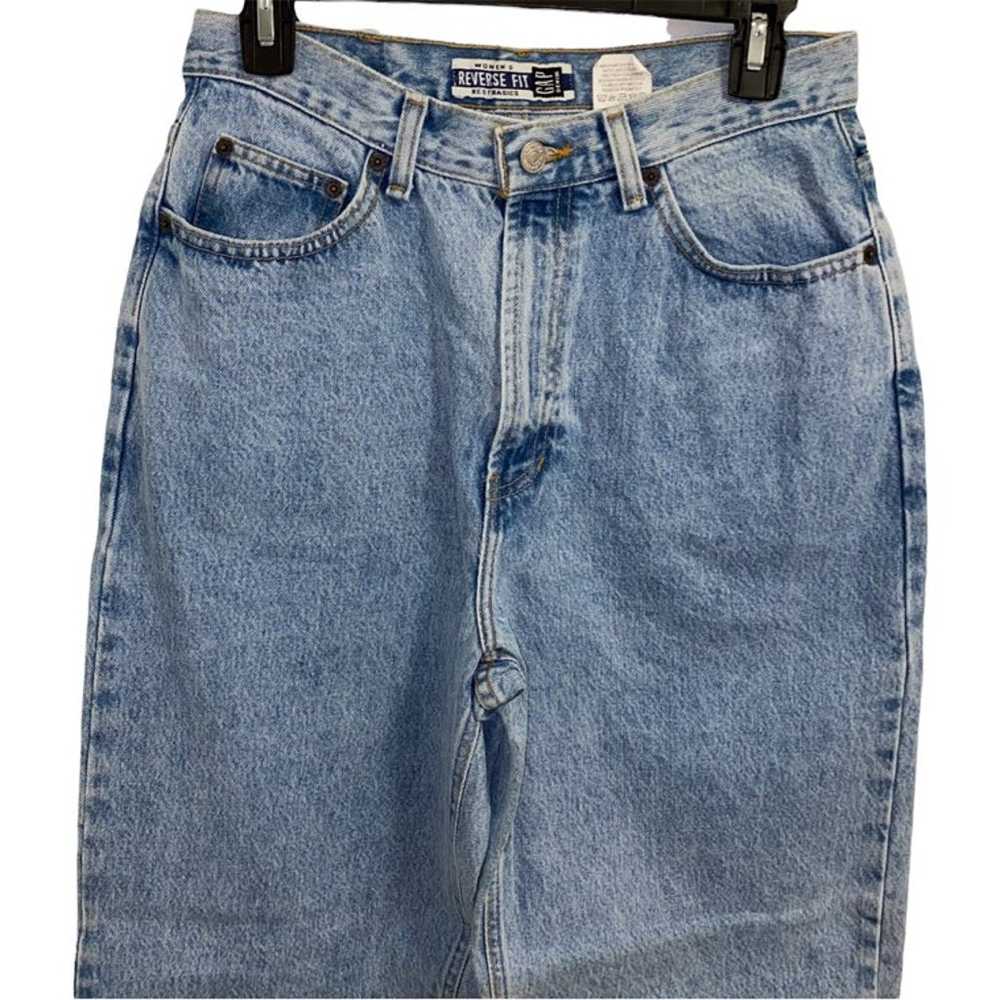 GAP Vintage 90s Y2K Jeans High Rise Reverse Fit S… - image 3