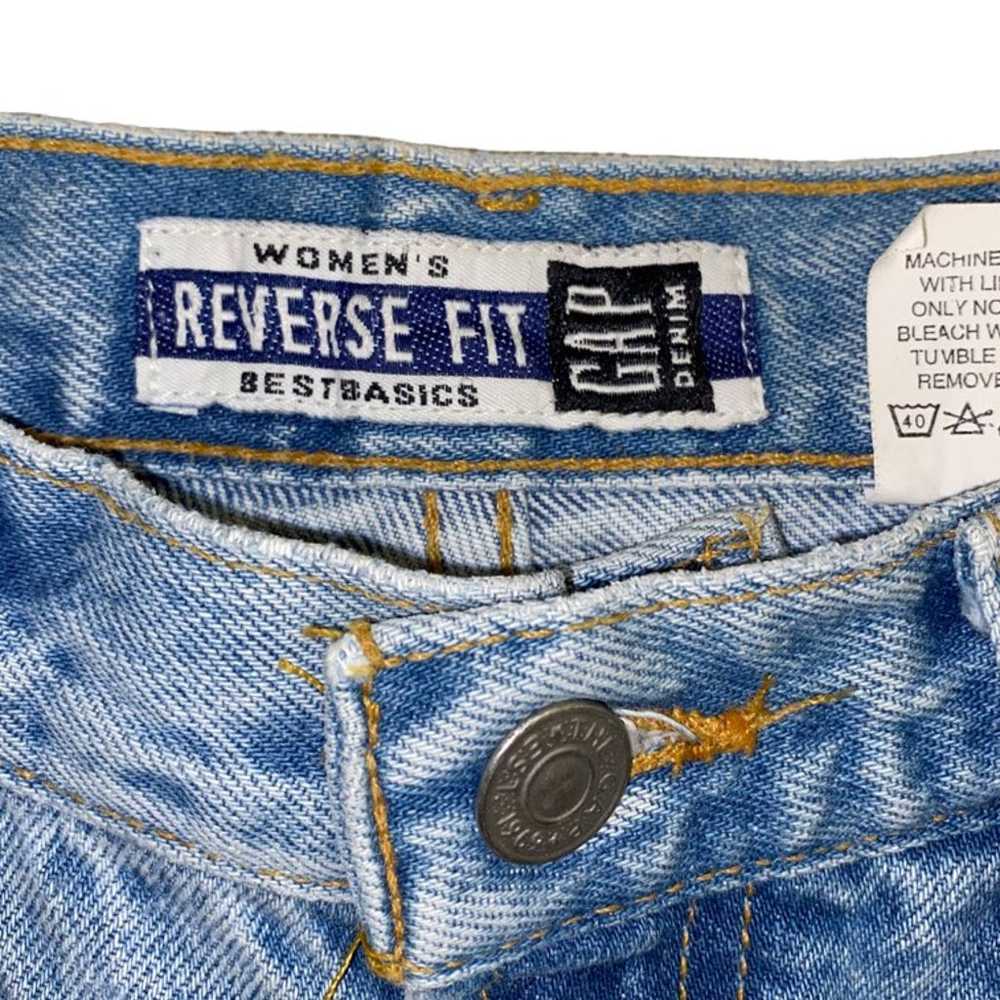 GAP Vintage 90s Y2K Jeans High Rise Reverse Fit S… - image 9