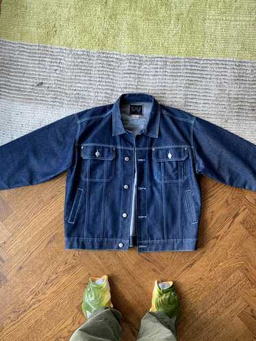 Denim Jacket × Streetwear × Vintage 90s Dark Denim