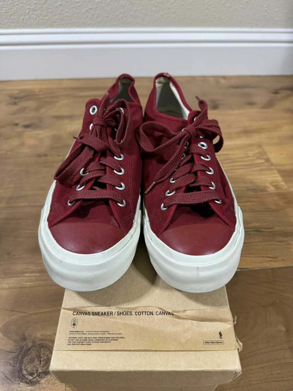 Wtaps Wtaps Canvas sneaker - Burgundy - image 1